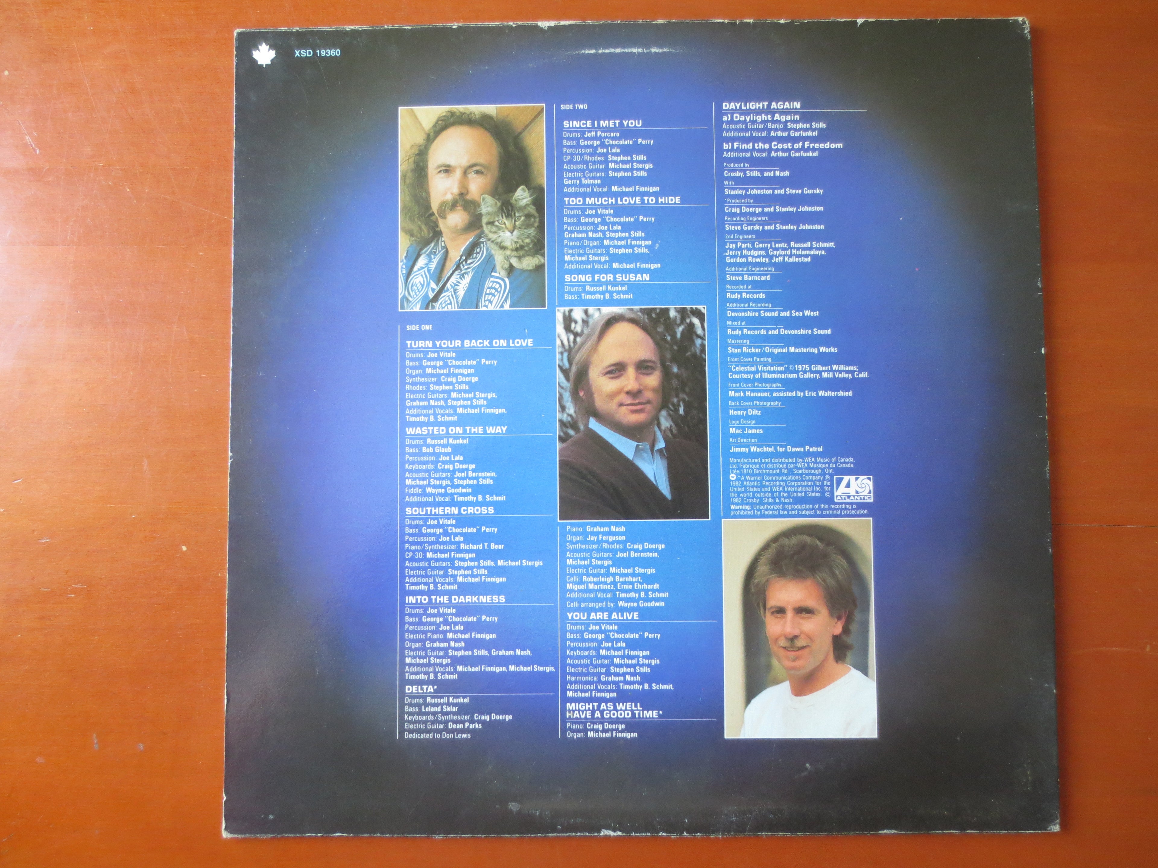 CROSBY STILLS & NASH, Daylight Again, Vintage Album, 1982 Record, Vinyl Lp