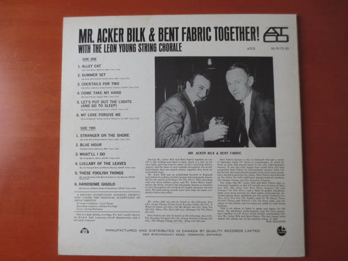 Bent Fabric & Acker Bilk – Together! (1965) Vinyl LP