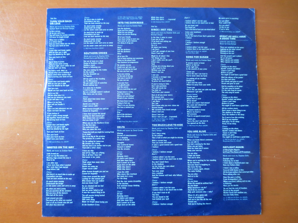Crosby, Stills & Nash – Daylight Again (1982) Vinyl LP