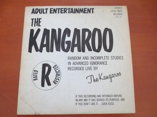 The KANGAROO, RESTRICTED Lp, Comedy Records, Novelty Records, Aussie Comedy, Comedian, The Kangaroo Album,  Canadian Comedy
