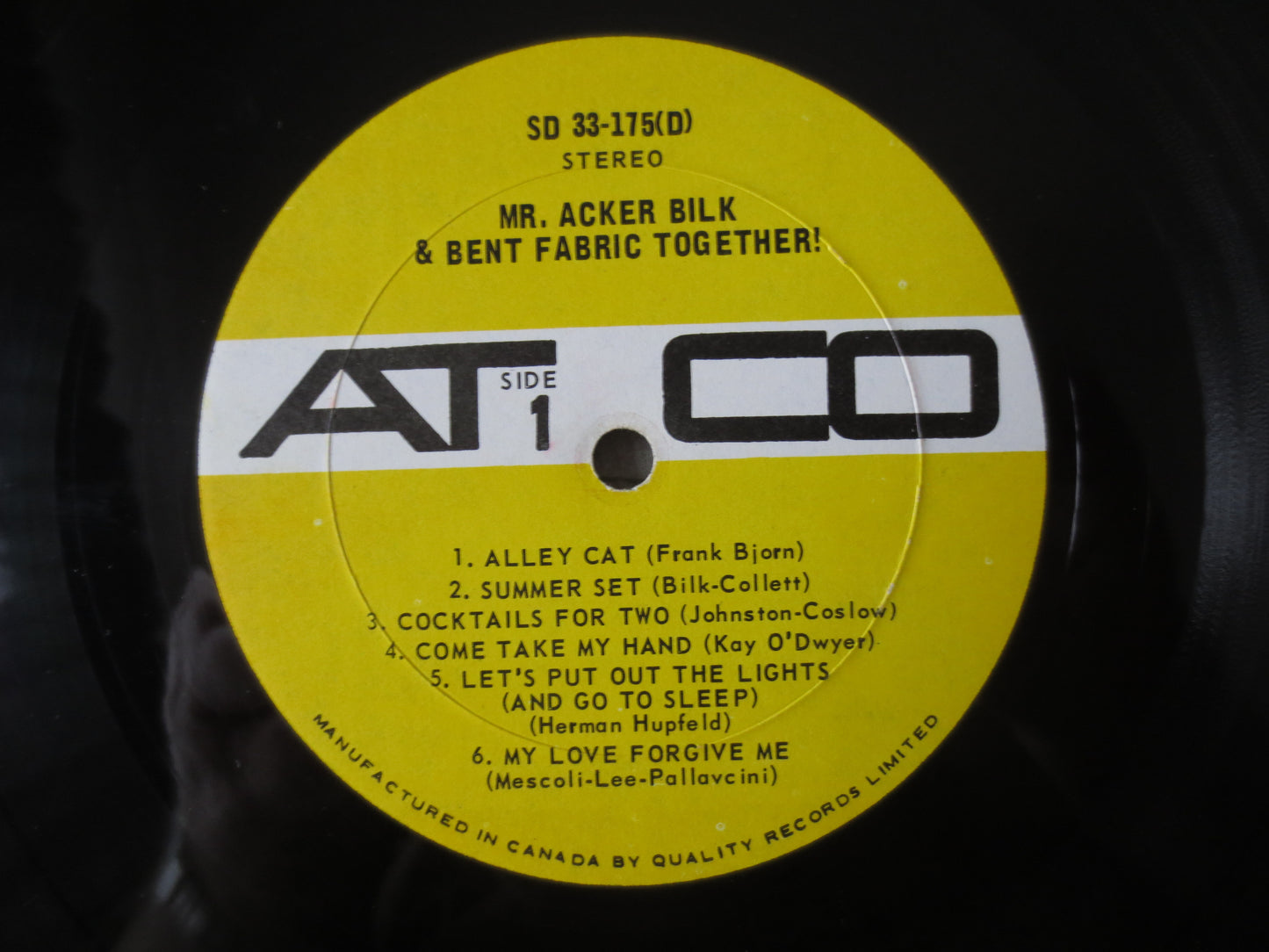 BENT FABRIC, Acker Bilk, TOGETHER, Ragtime Records, Honky Tonk Records, Vintage Vinyl, Records, Vinyl Records, 1965 Records