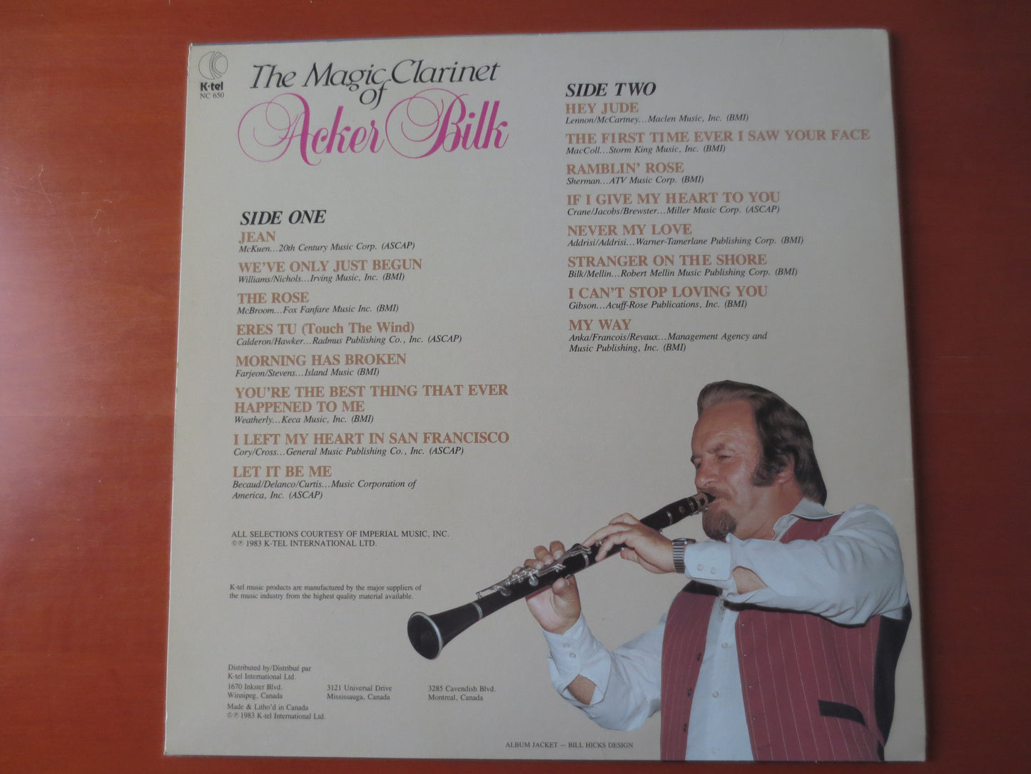 K-Tel RECORDS, ACKER BILK, K-Tel Album, K-Tel Vinyl, K-Tel Lp, Acker Bilk Record, Vinyl, Vintage Vinyl, Lps, 1983 Records