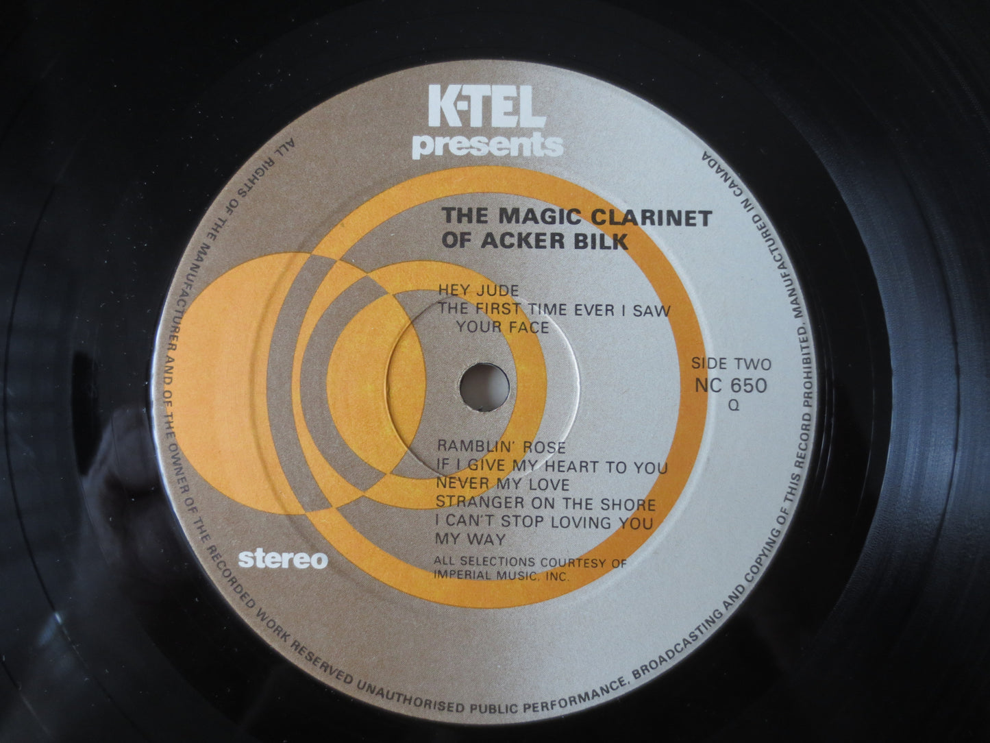 K-Tel RECORDS, ACKER BILK, K-Tel Album, K-Tel Vinyl, K-Tel Lp, Acker Bilk Record, Vinyl, Vintage Vinyl, Lps, 1983 Records