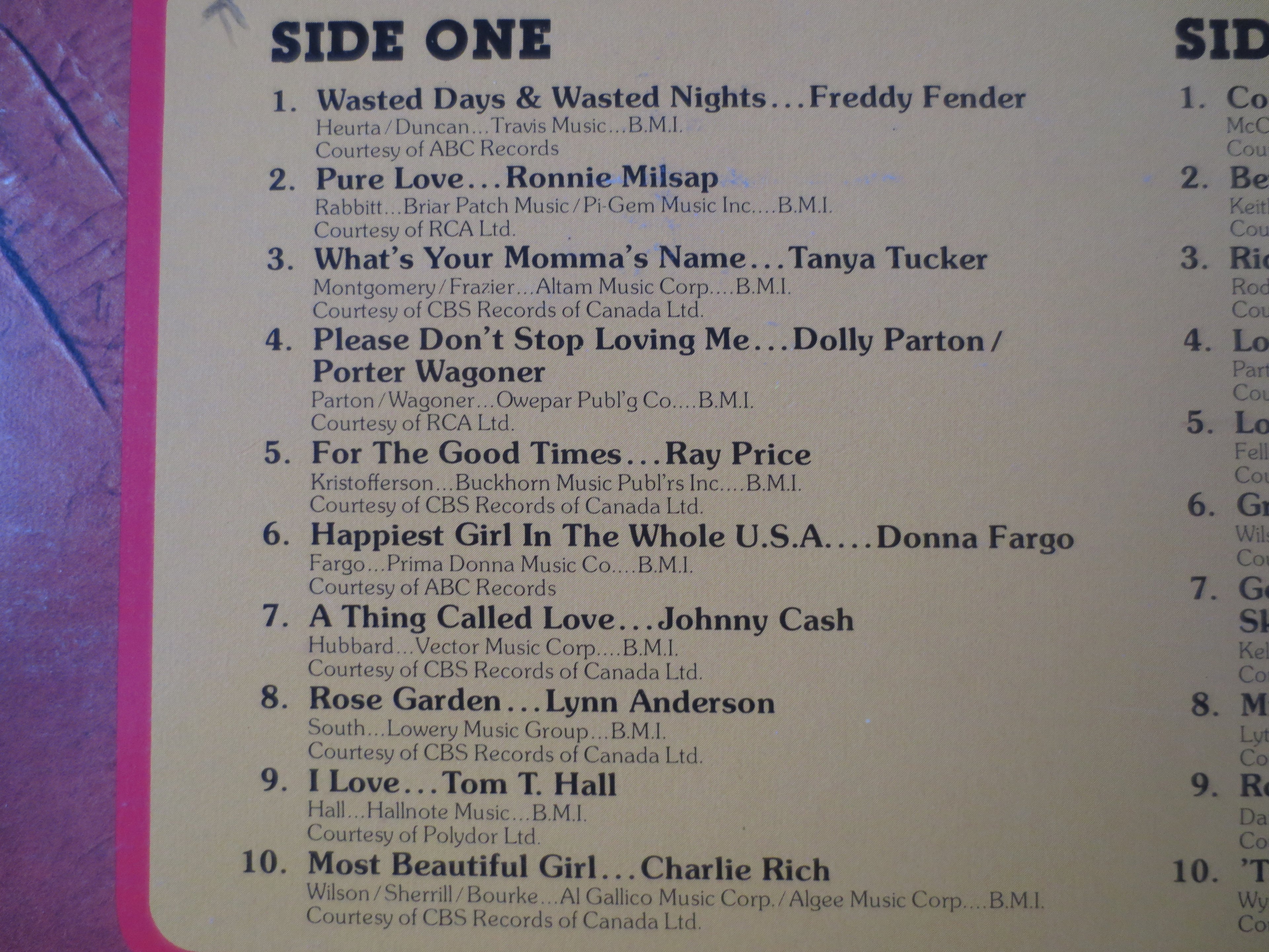 Various Artists – Country Superstars (1976) Vinyl LP