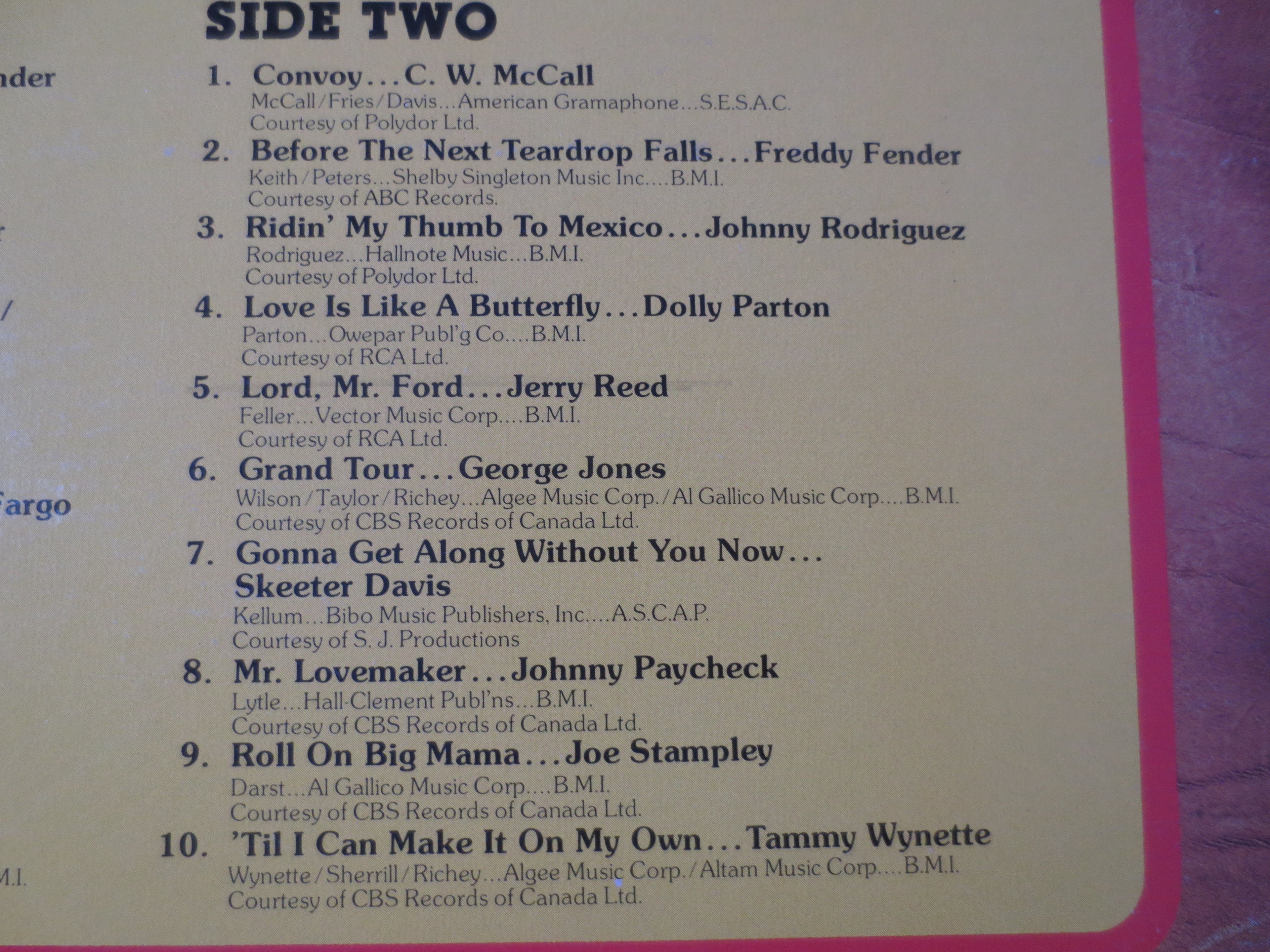 Various Artists – Country Superstars (1976) Vinyl LP
