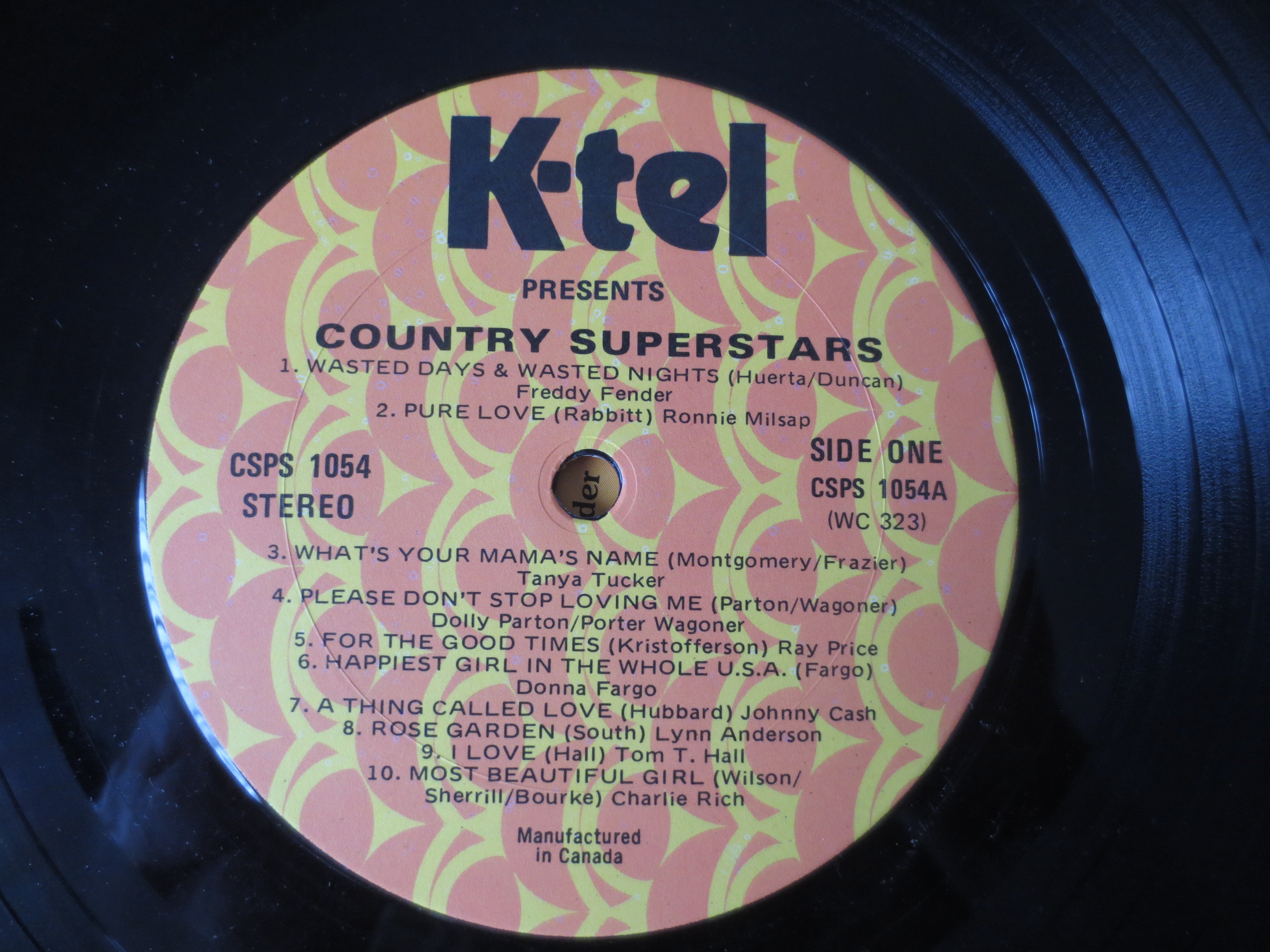 Various Artists – Country Superstars (1976) Vinyl LP
