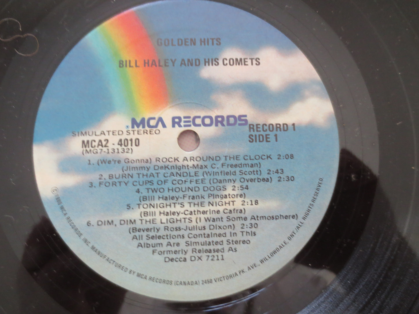 BILL HALEY, and the COMETS, Golden Hits, 2 Records, Rock and Roll, Bill Haley Record, Bill Haley Lp, Rock Lp, 1972 Records