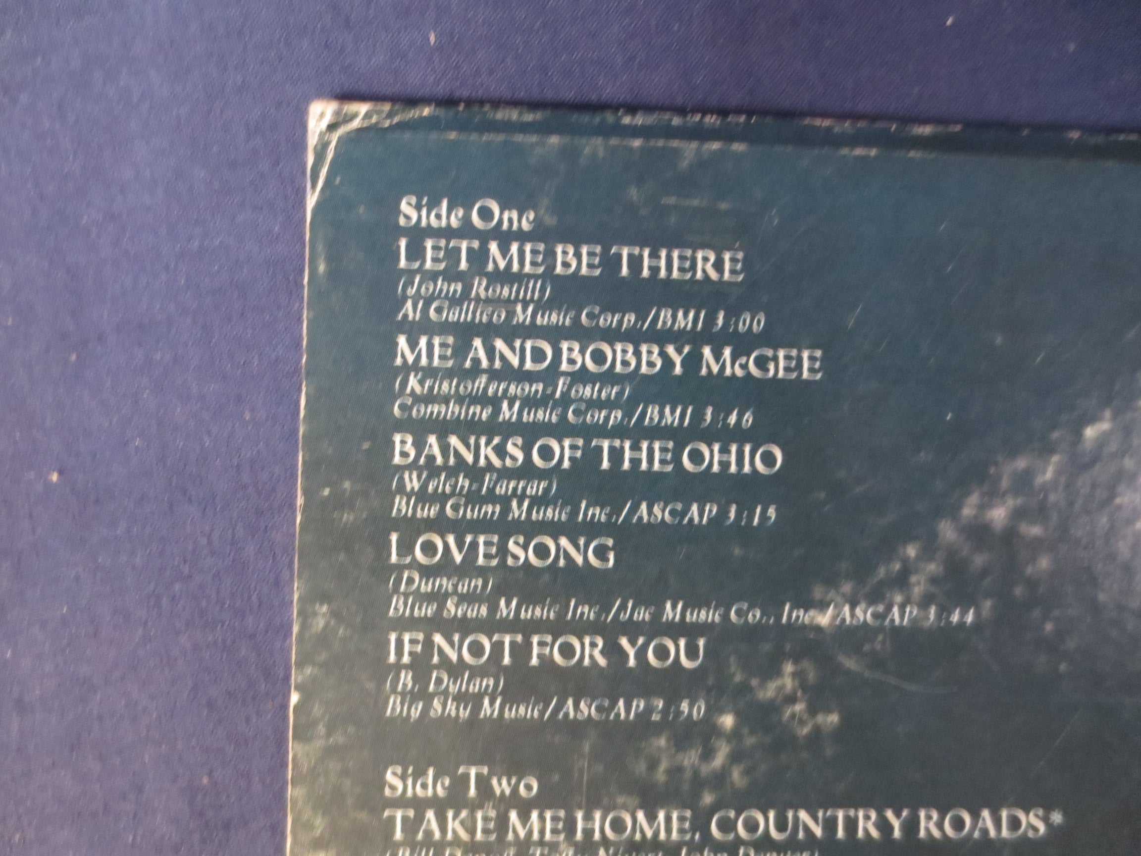 Olivia Newton-John – Let Me Be There (1973) Vinyl LP