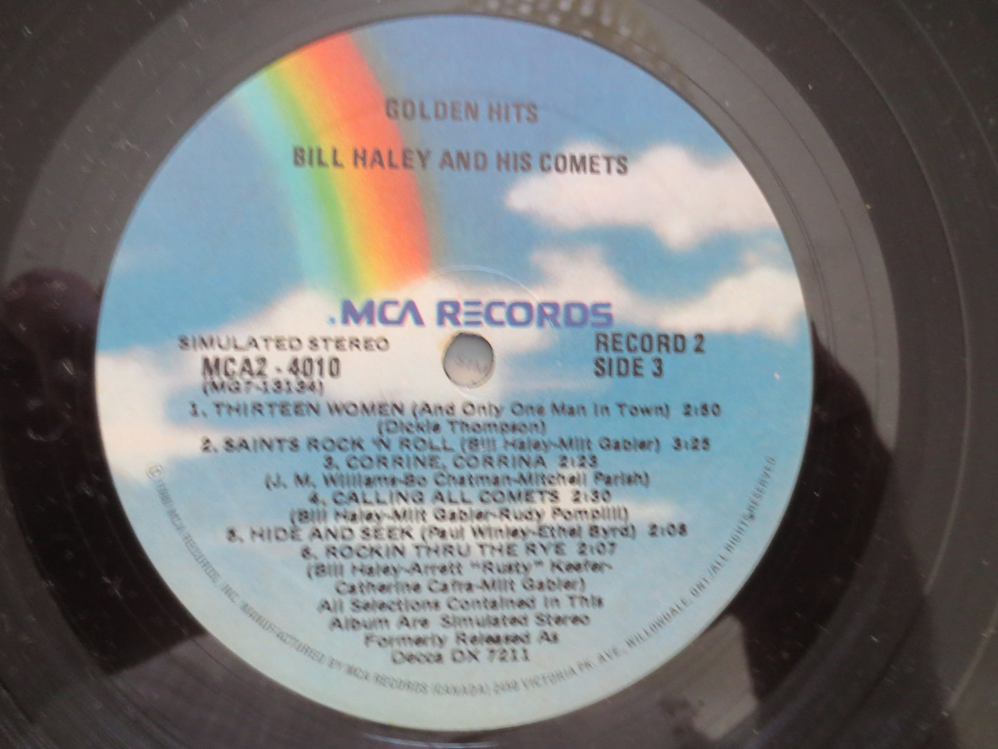 BILL HALEY, and the COMETS, Golden Hits, 2 Records, Rock and Roll, Bill Haley Record, Bill Haley Lp, Rock Lp, 1972 Records