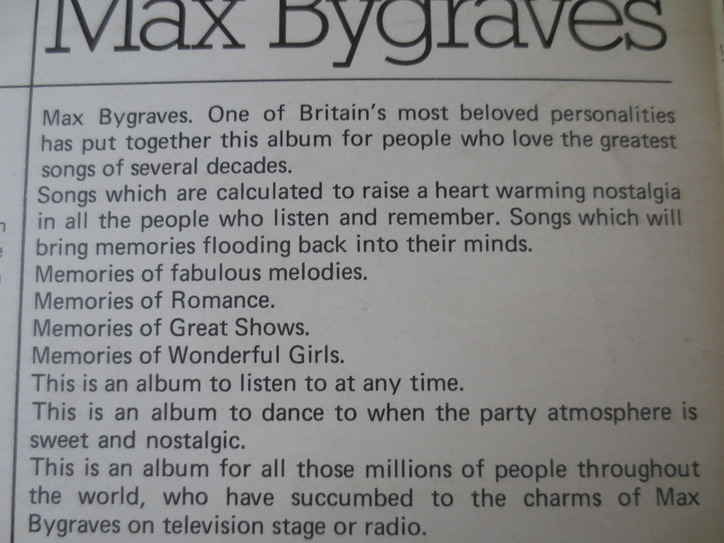 Max Bygraves – Sing Along With Max (1971) Vinyl LP