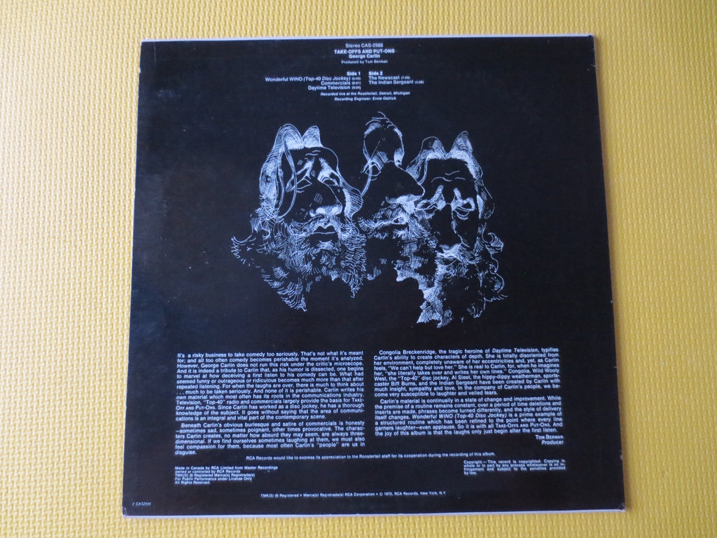 George Carlin – Take-Offs and Put-Ons (1972) Vinyl LP
