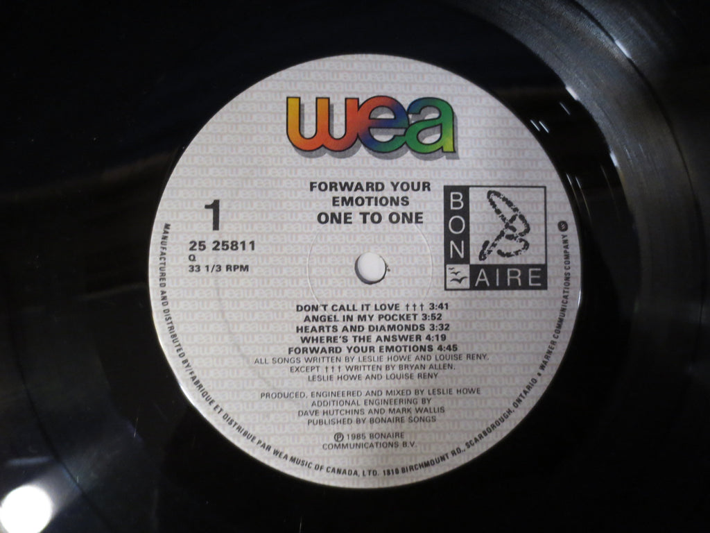 One to One – Forward Your Emotions (1985) Vinyl LP
