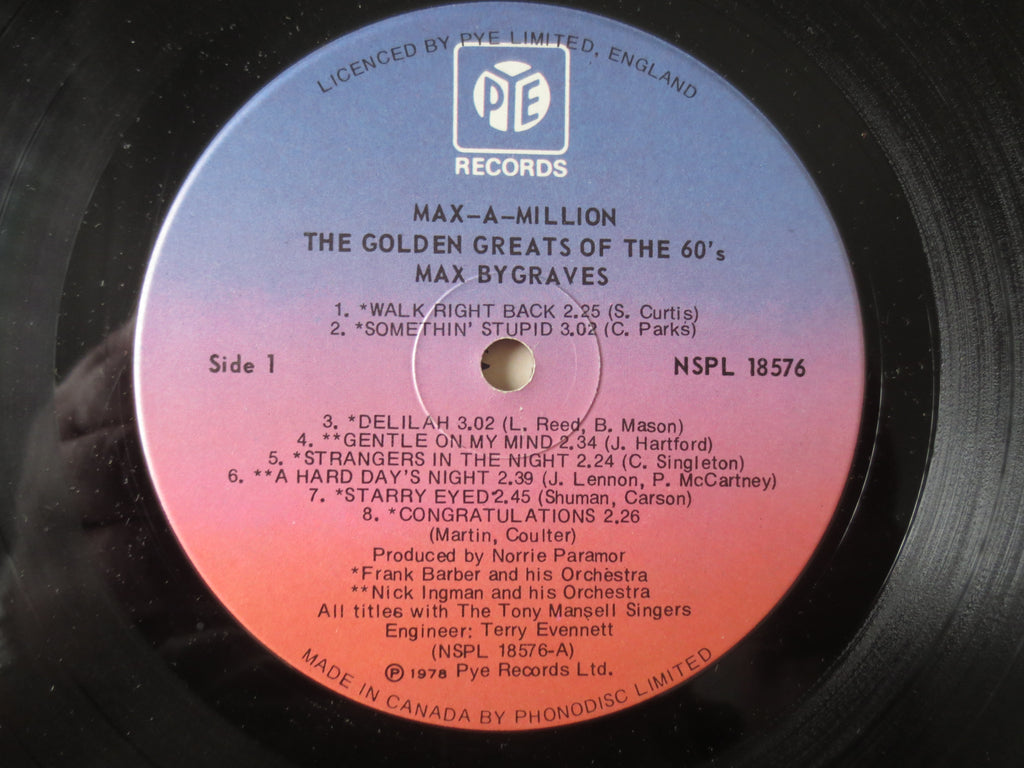 Max Bygraves – Max-a-Million (1978) Vinyl LP