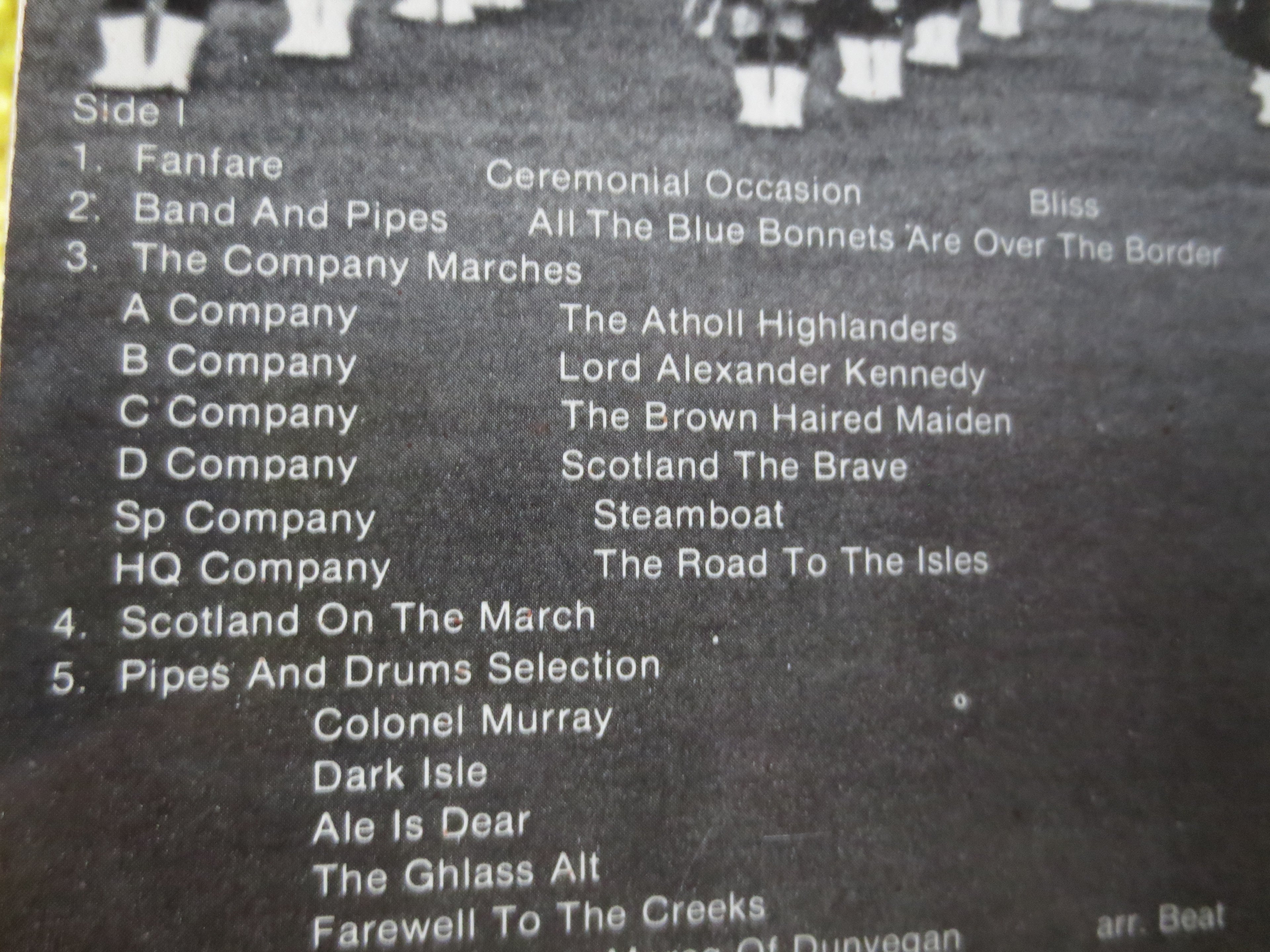 The Black Watch – The Black Watch on Tour (1980) Vinyl LP
