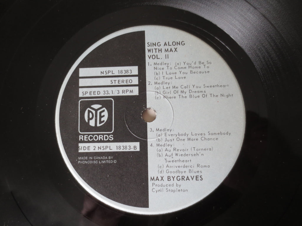 Max Bygraves – Sing Along With Max Vol. 2 (1972) Vinyl LP