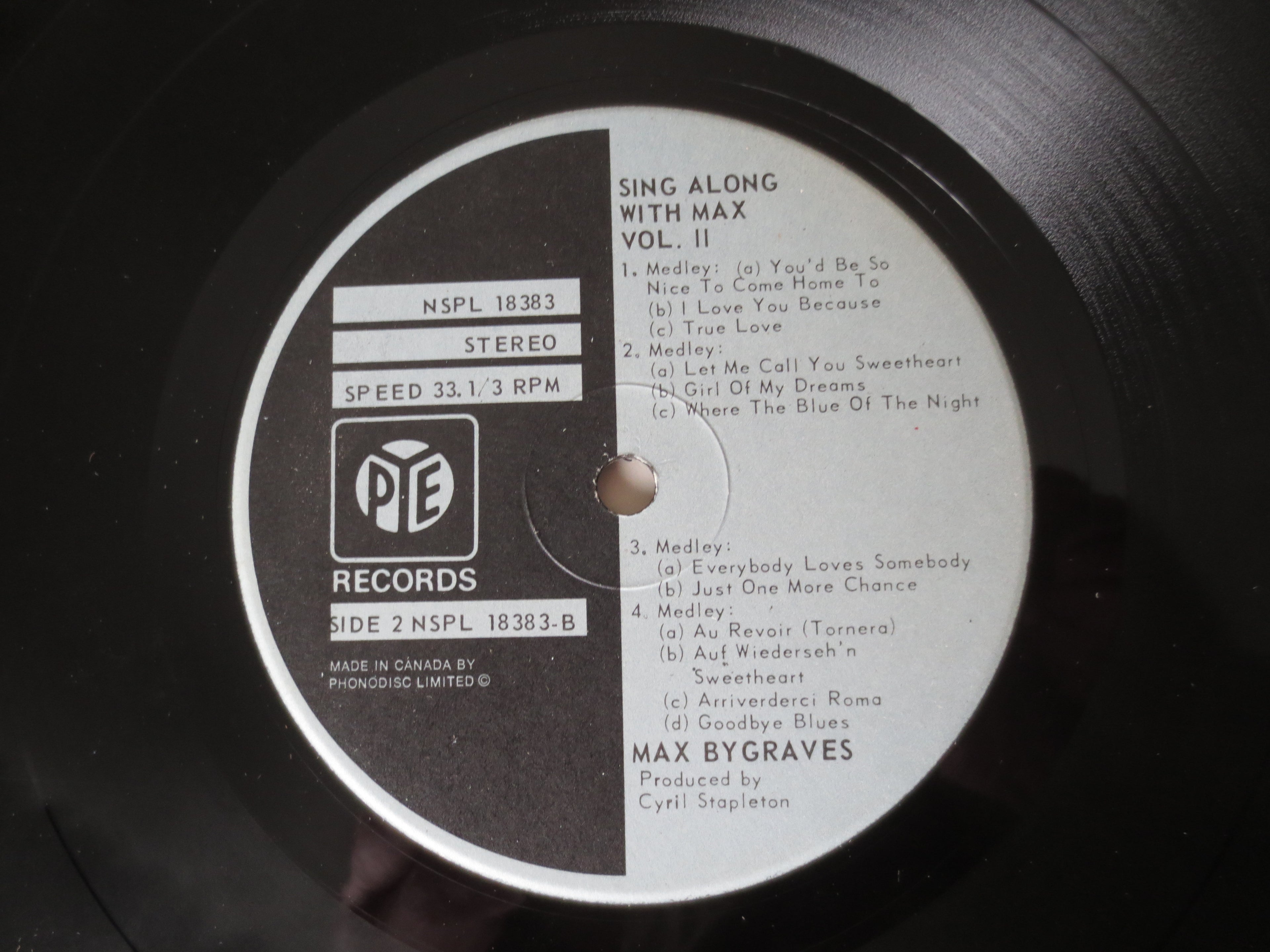 Max Bygraves – Sing Along With Max Vol. 2 (1972) Vinyl LP