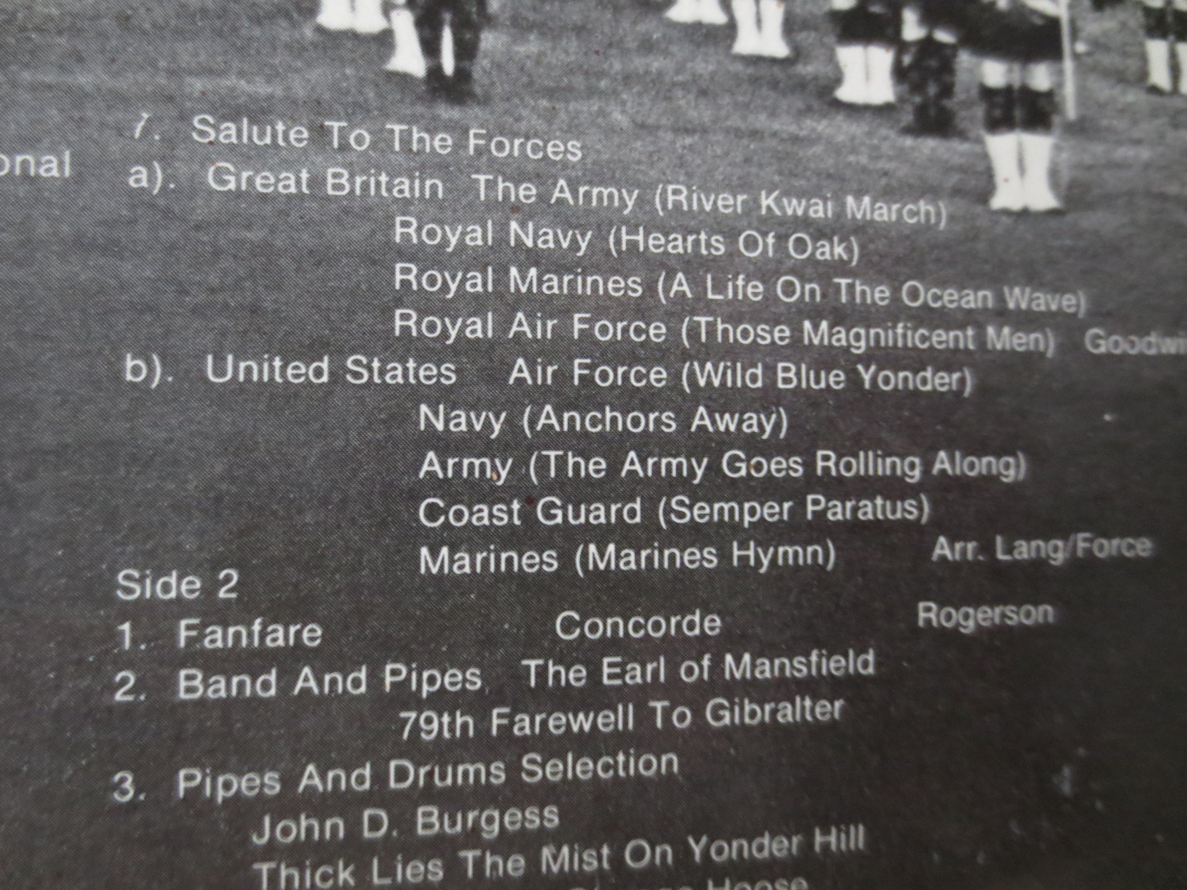 The Black Watch – The Black Watch on Tour (1980) Vinyl LP