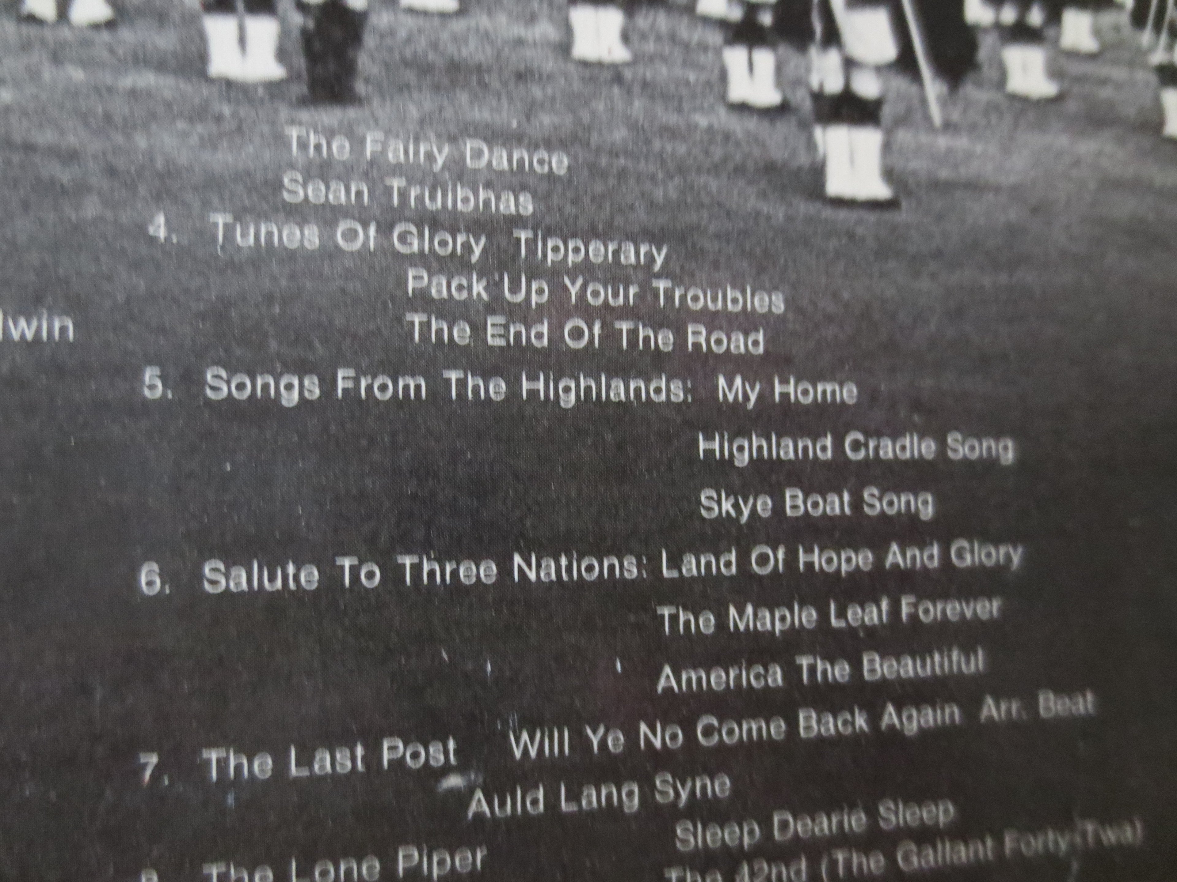 The Black Watch – The Black Watch on Tour (1980) Vinyl LP
