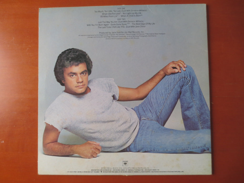 Johnny Mathis – The Best of Johnny Mathis (1980) Vinyl LP