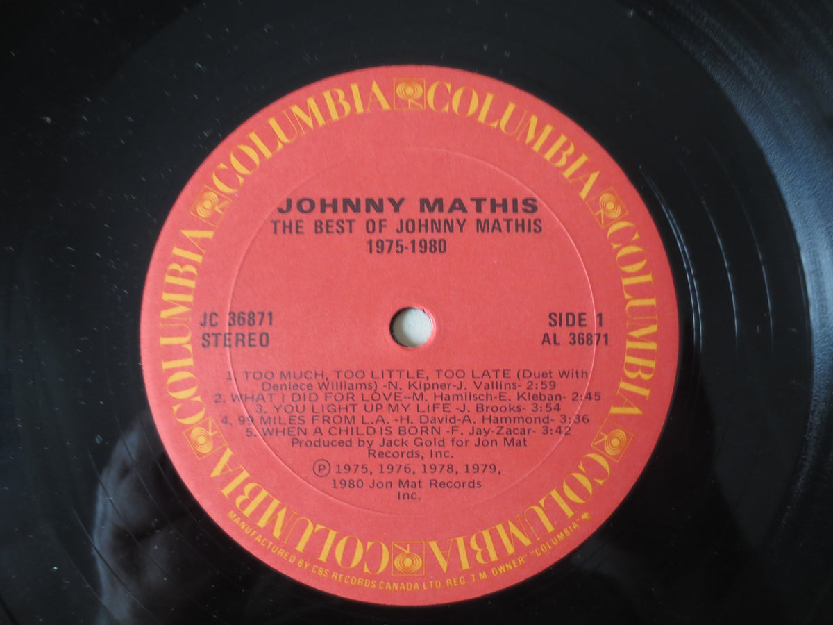 Johnny Mathis – The Best of Johnny Mathis (1980) Vinyl LP