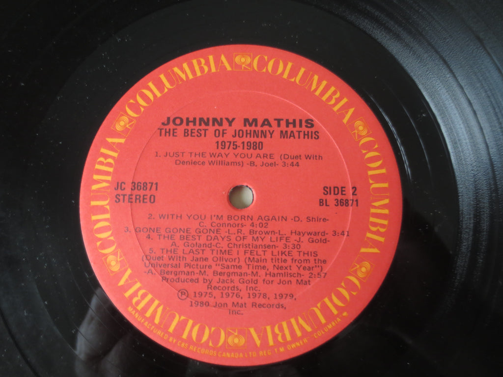Johnny Mathis – The Best of Johnny Mathis (1980) Vinyl LP