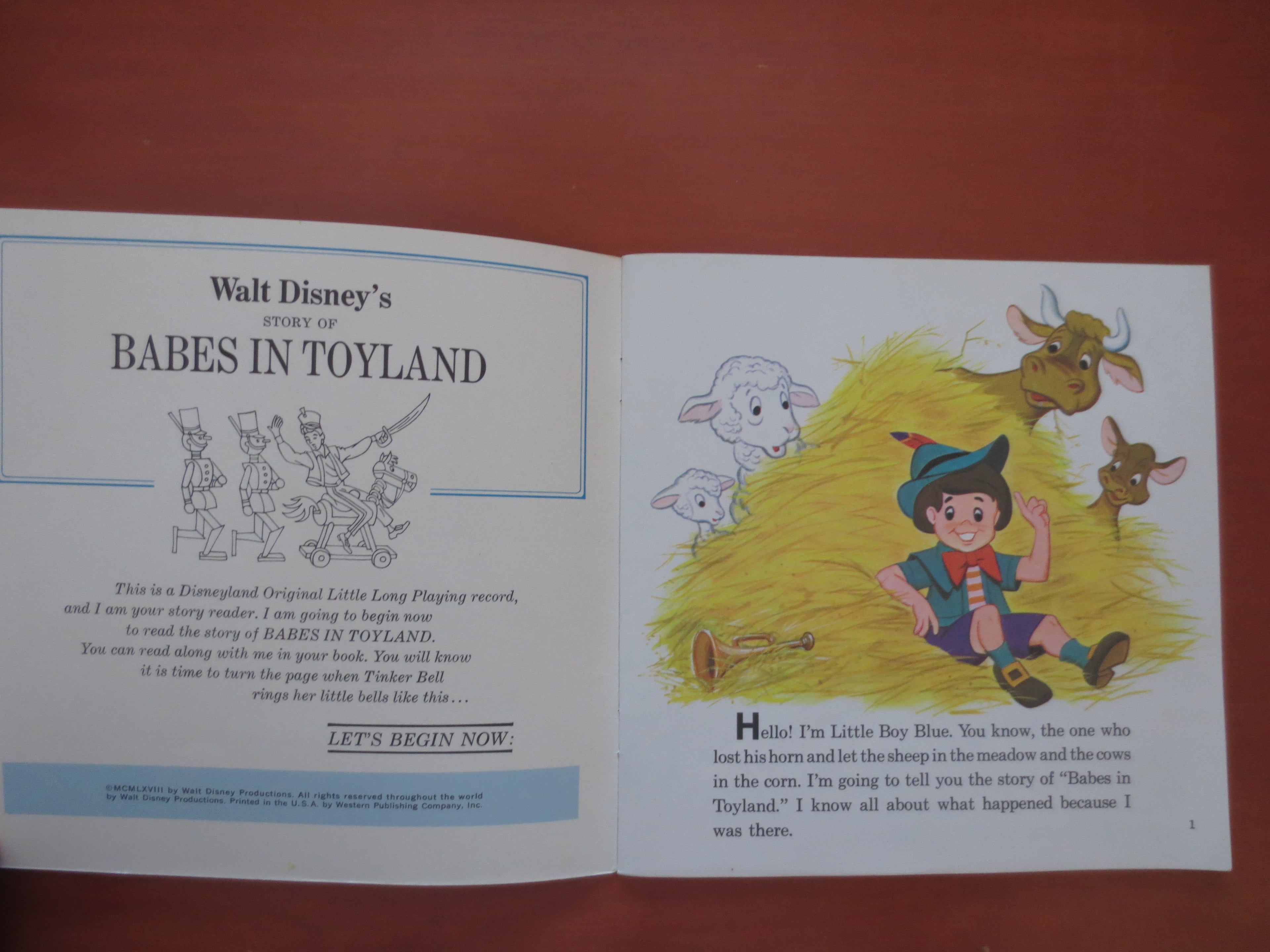 Disney – Babes in Toyland (1978) Vinyl LP with 24-Page Colour Book