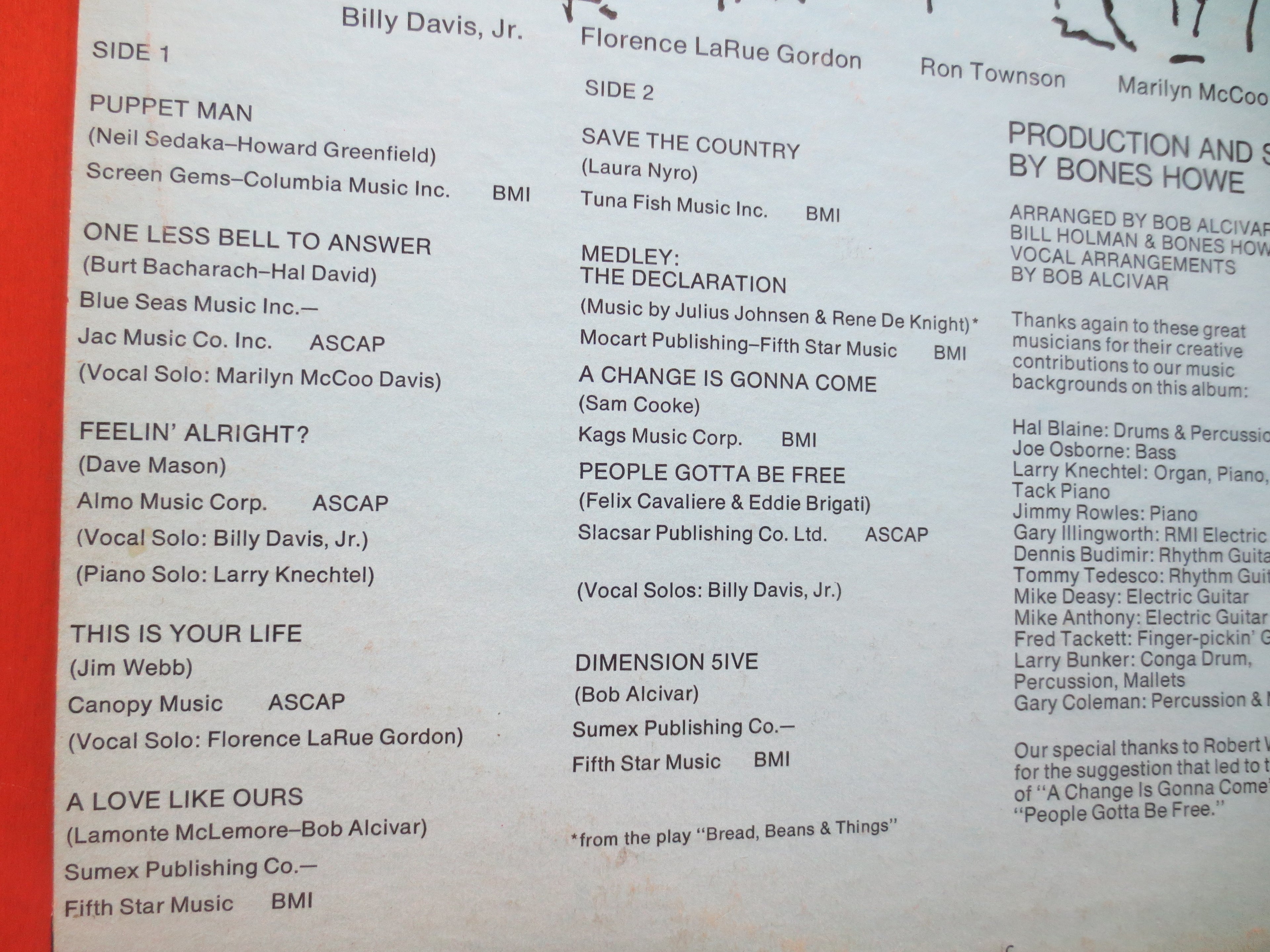 The 5th Dimension – Portrait (1970) Vinyl LP