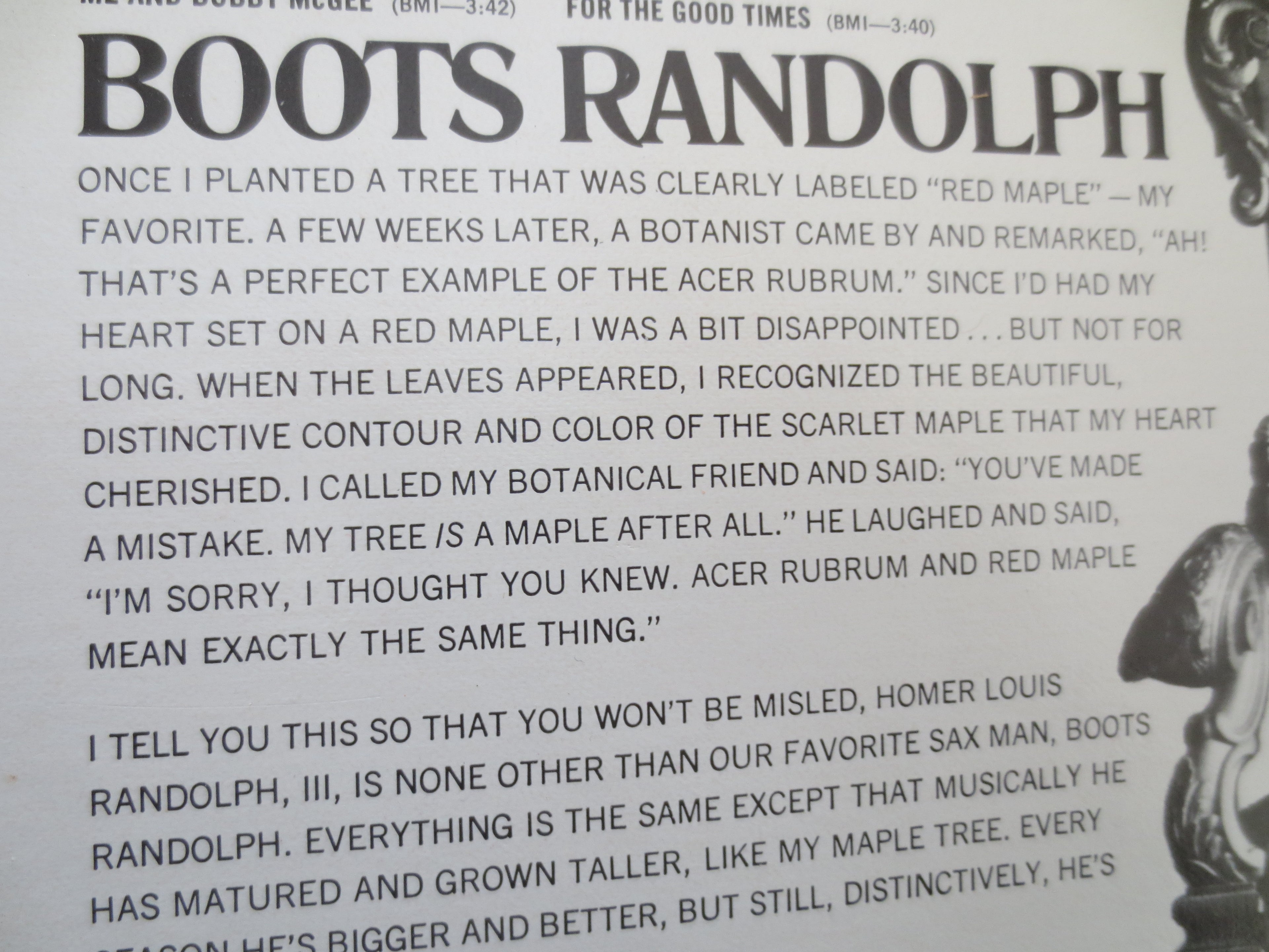 BOOTS RANDOLPH, HOMER Louis, Jazz Records, Jazz Vinyl, Vintage Vinyl, Record Vinyl, Vinyl Records, Sax Lp, 1966 Records