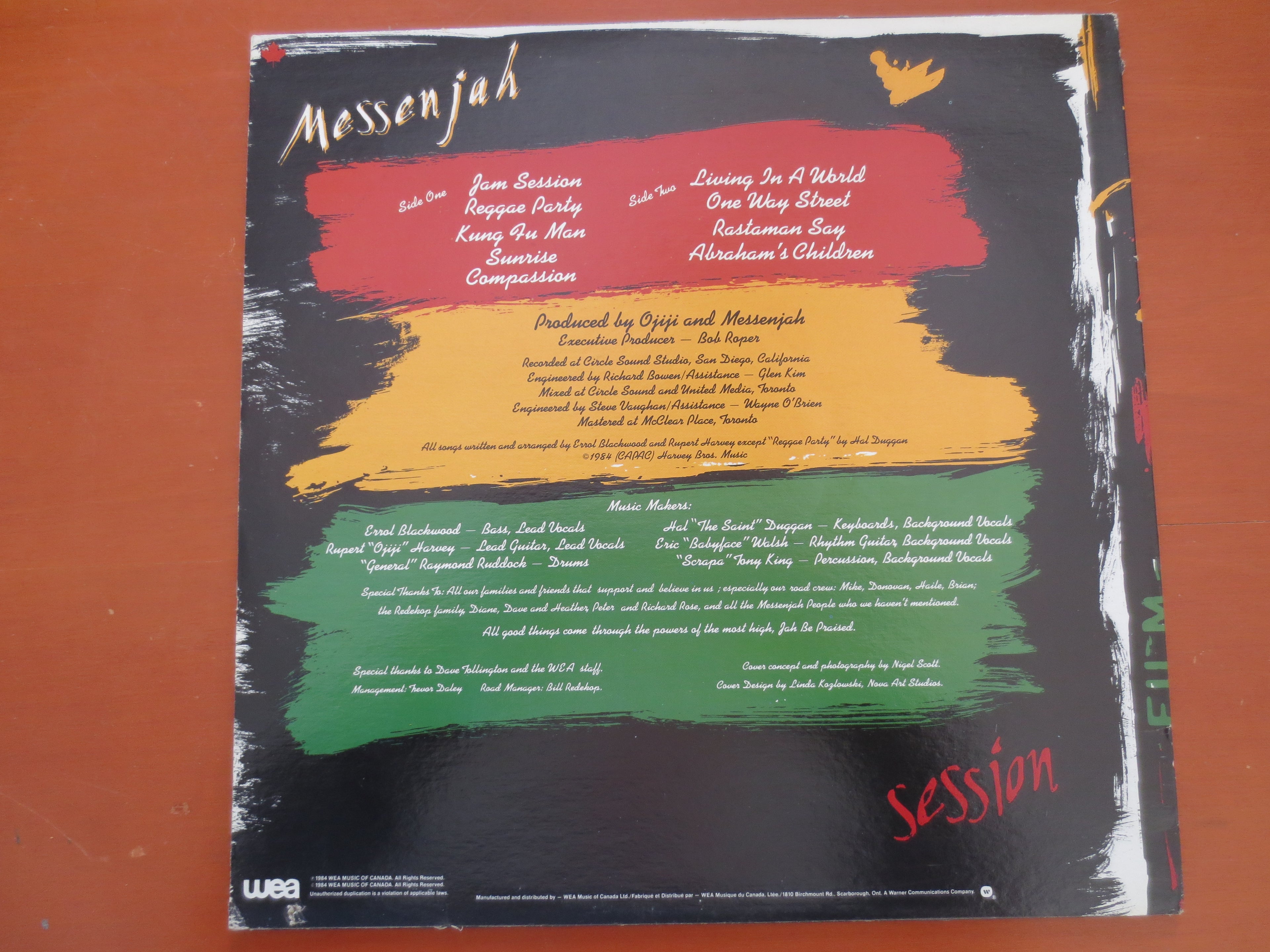Messenjah – Session (1984) Vinyl LP