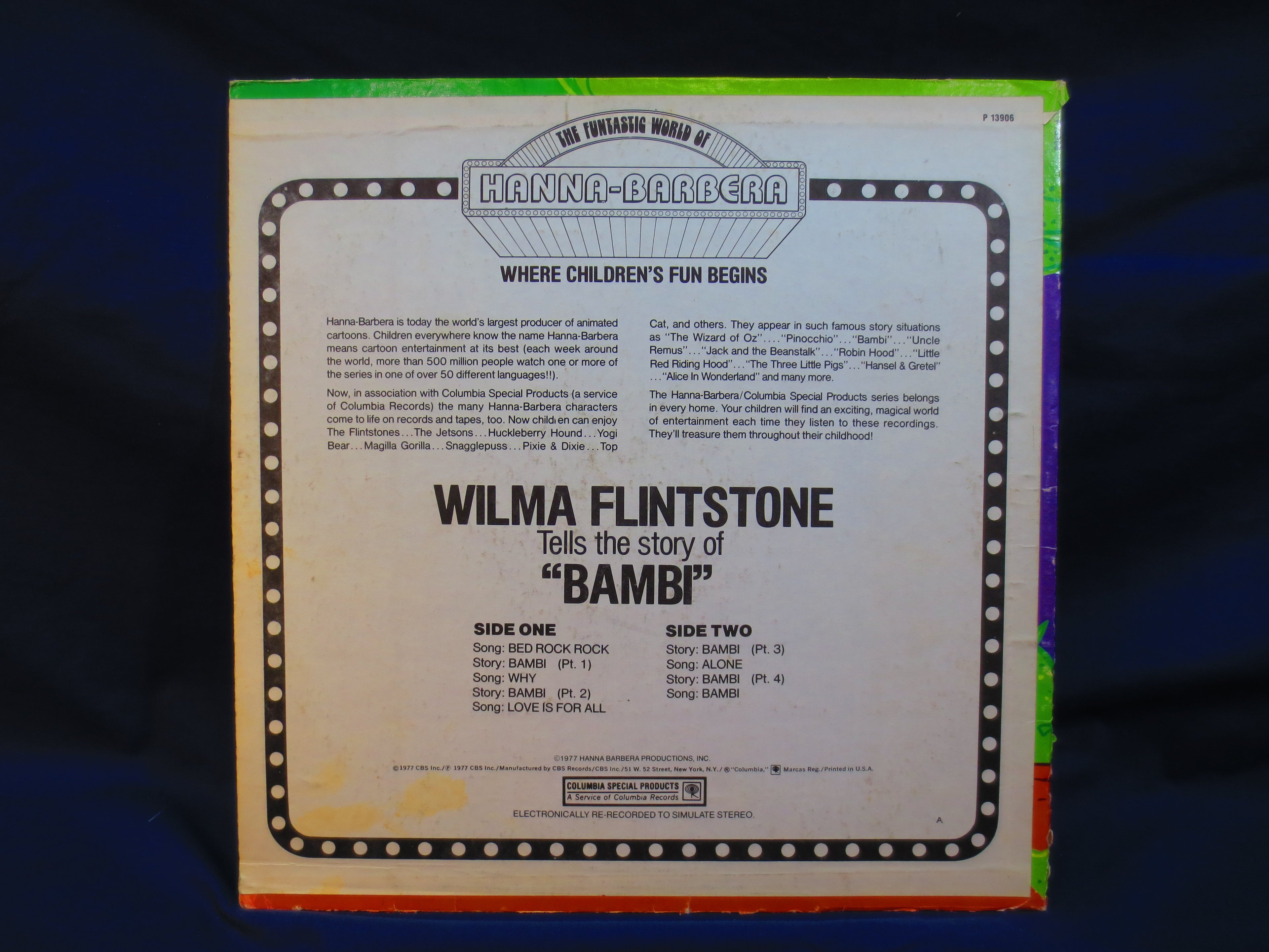 Bambi – Original Soundtrack (1977) Vinyl LP