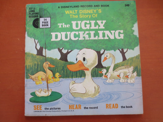 The UGLY DUCKING, DISNEYLAND Records, Disney Album, Disney Records, Disney Vinyl, Kids Lp, Disneyland Vinyl, 1970 Records