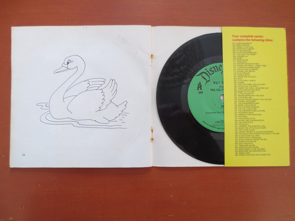The UGLY DUCKLING, DISNEYLAND Records, Disney Album, Disney Records, Disney Vinyl, Kids Lp, Disneyland Vinyl, 1970 Records