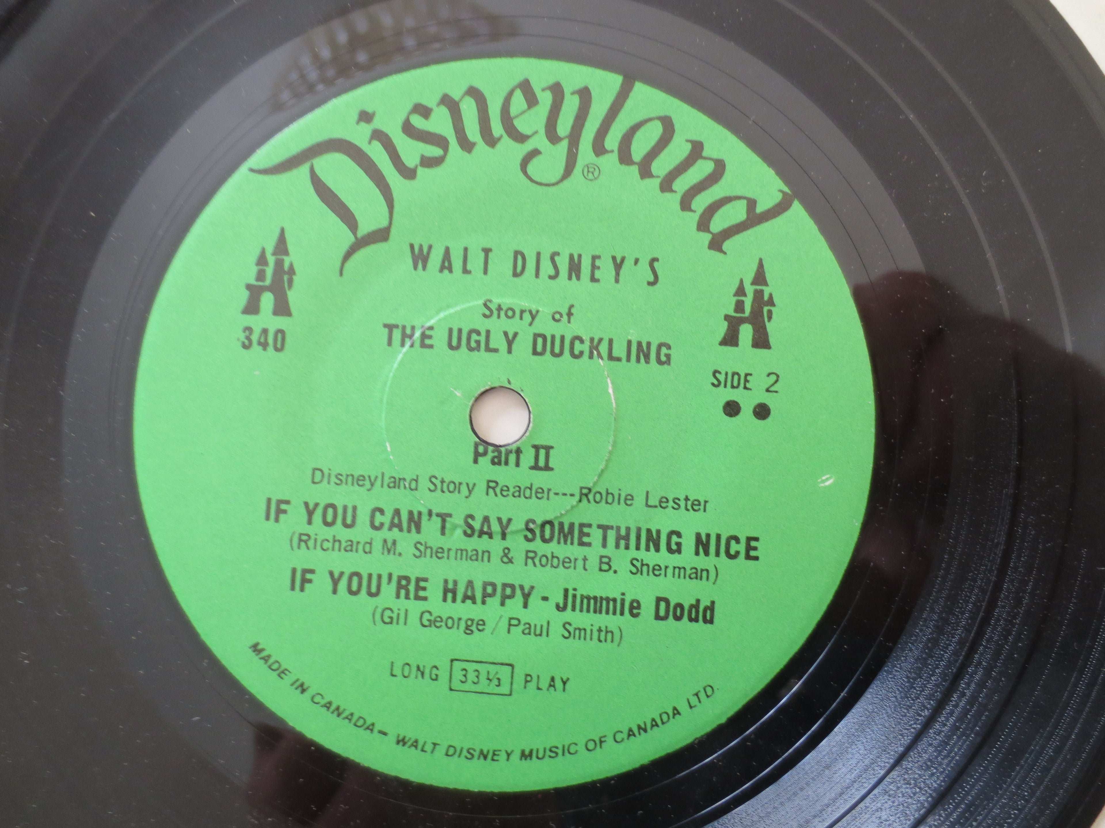 The UGLY DUCKLING, DISNEYLAND Records, Disney Album, Disney Records, Disney Vinyl, Kids Lp, Disneyland Vinyl, 1970 Records
