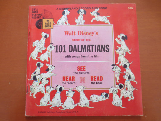 101 DALMATIANS, DISNEYLAND Records, Disney Album, Disney Records, Disney Vinyl, Kids Album, Disneyland Vinyl, 1965 Records
