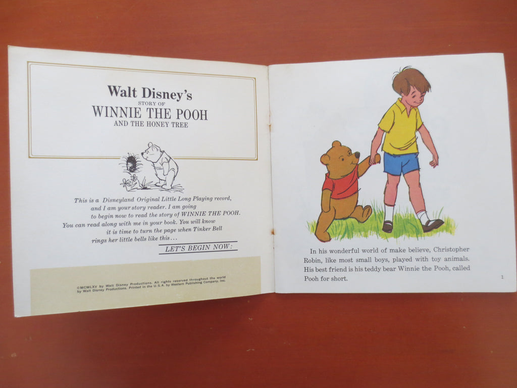 DISNEY Album, WINNIE the POOH, Disneyland Records, Disney Records, Childrens Records, Disney Lp, Vinyl Lp, lp, 1966 Records
