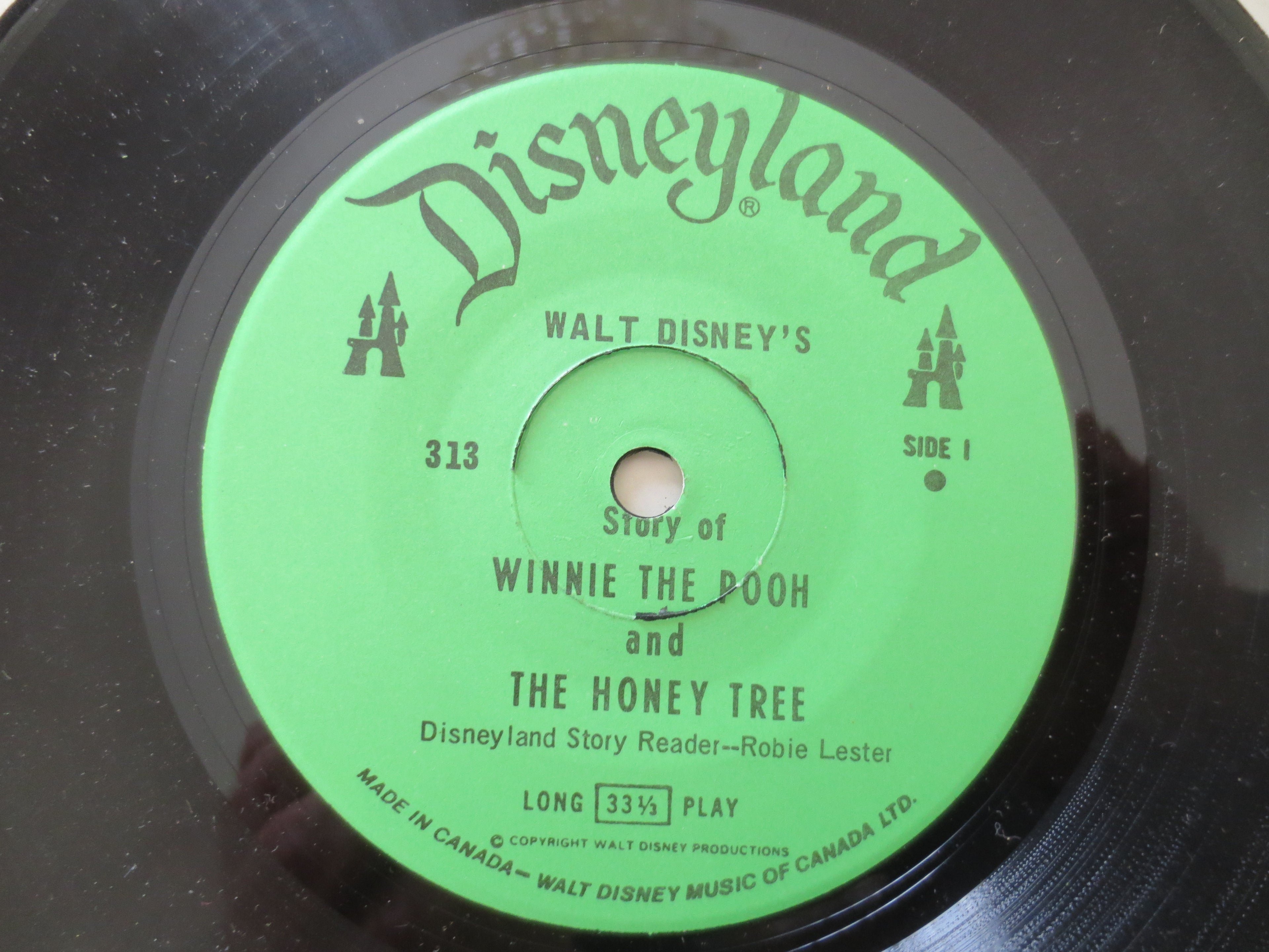 DISNEY Album, WINNIE the POOH, Disneyland Records, Disney Records, Childrens Records, Disney Lp, Vinyl Lp, lp, 1966 Records