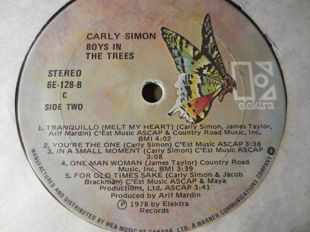 CARLY SIMON, Boys in the Trees, Vintage Album, 1978 Record, Vinyl Lp