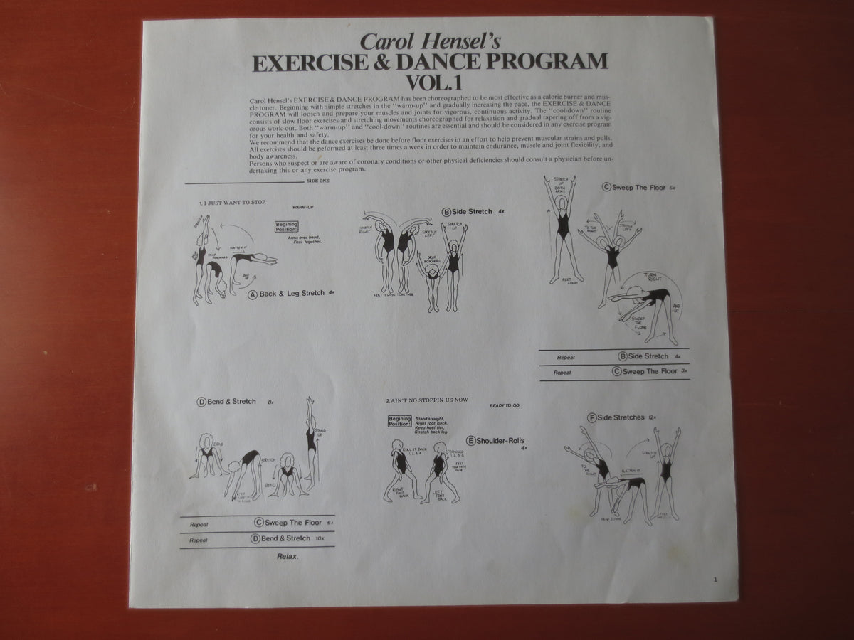 Carol Hensel – Exercise and Dance Program, Volume One (1980) Vinyl LP