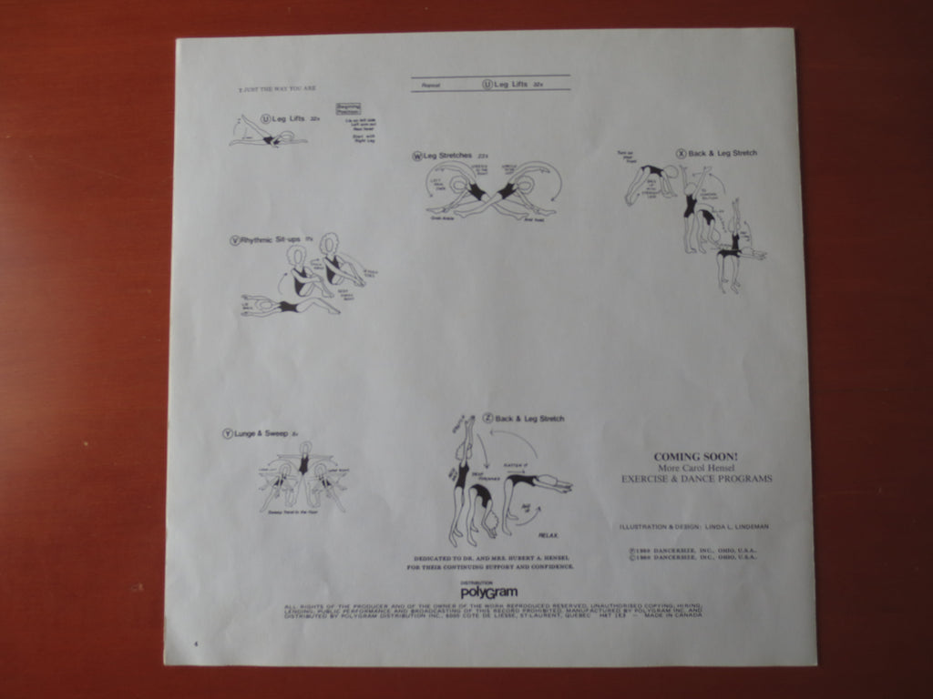 Carol Hensel – Exercise and Dance Program, Volume One (1980) Vinyl LP