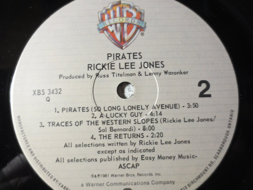 Rickie Lee Jones – Pirates (1981) Vinyl LP