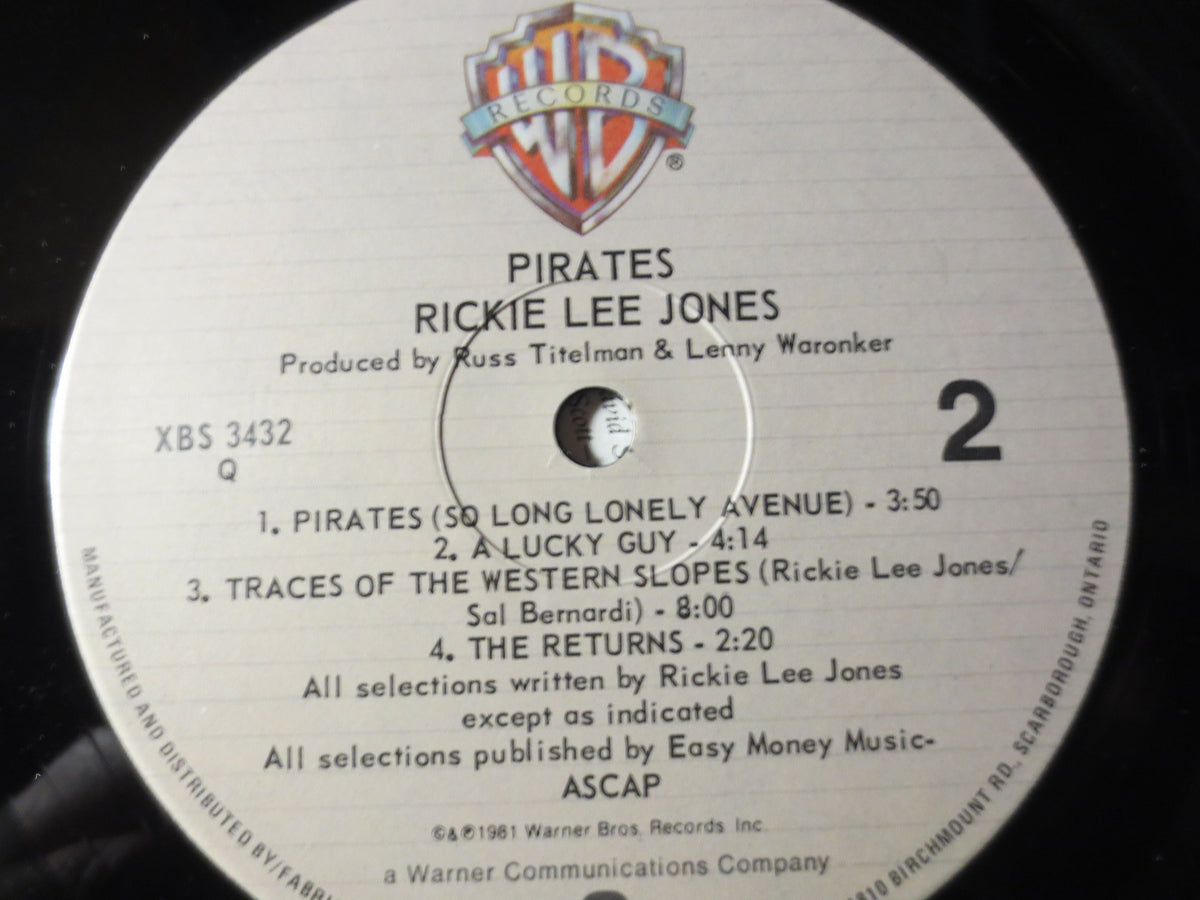 Rickie Lee Jones – Pirates (1981) Vinyl LP