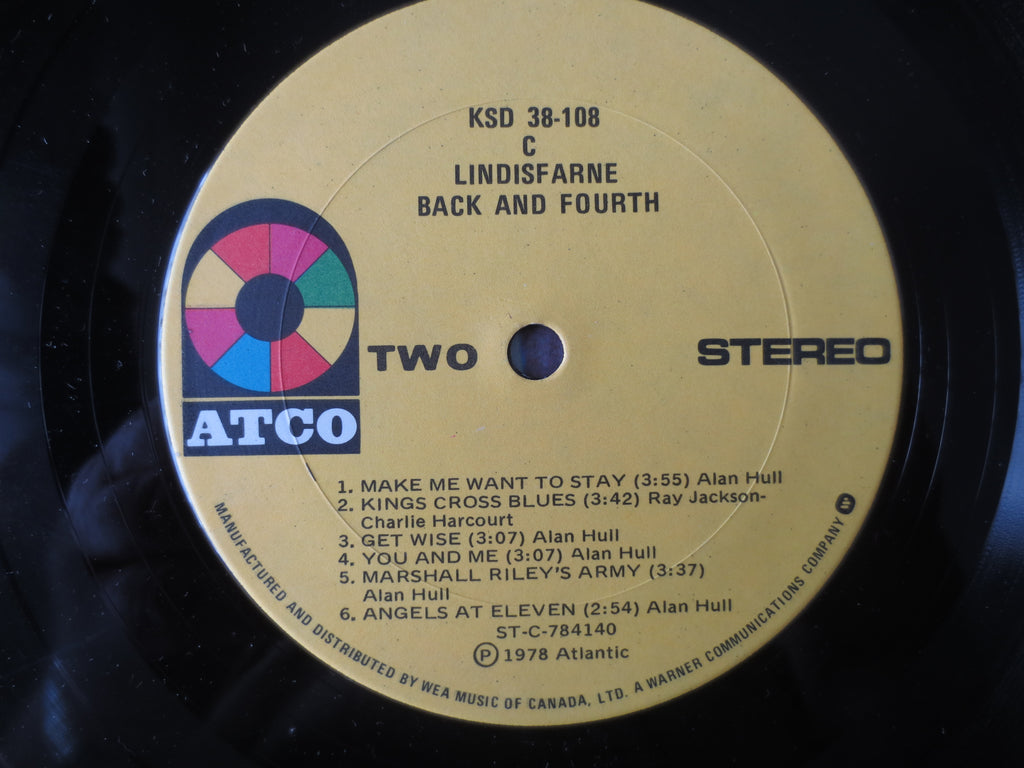 Lindisfarne – Back and Fourth (1978) Vinyl LP