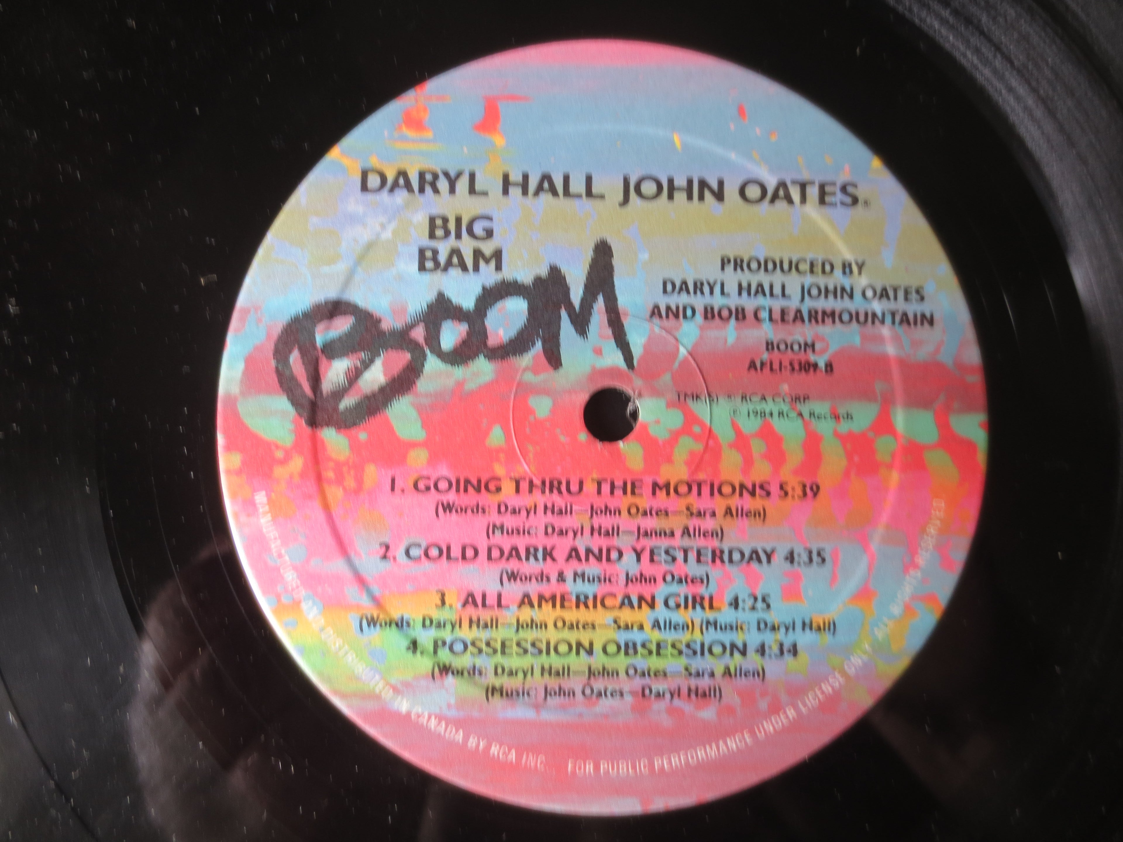 Hall & Oates – Big Bam Boom (1984) Vinyl LP