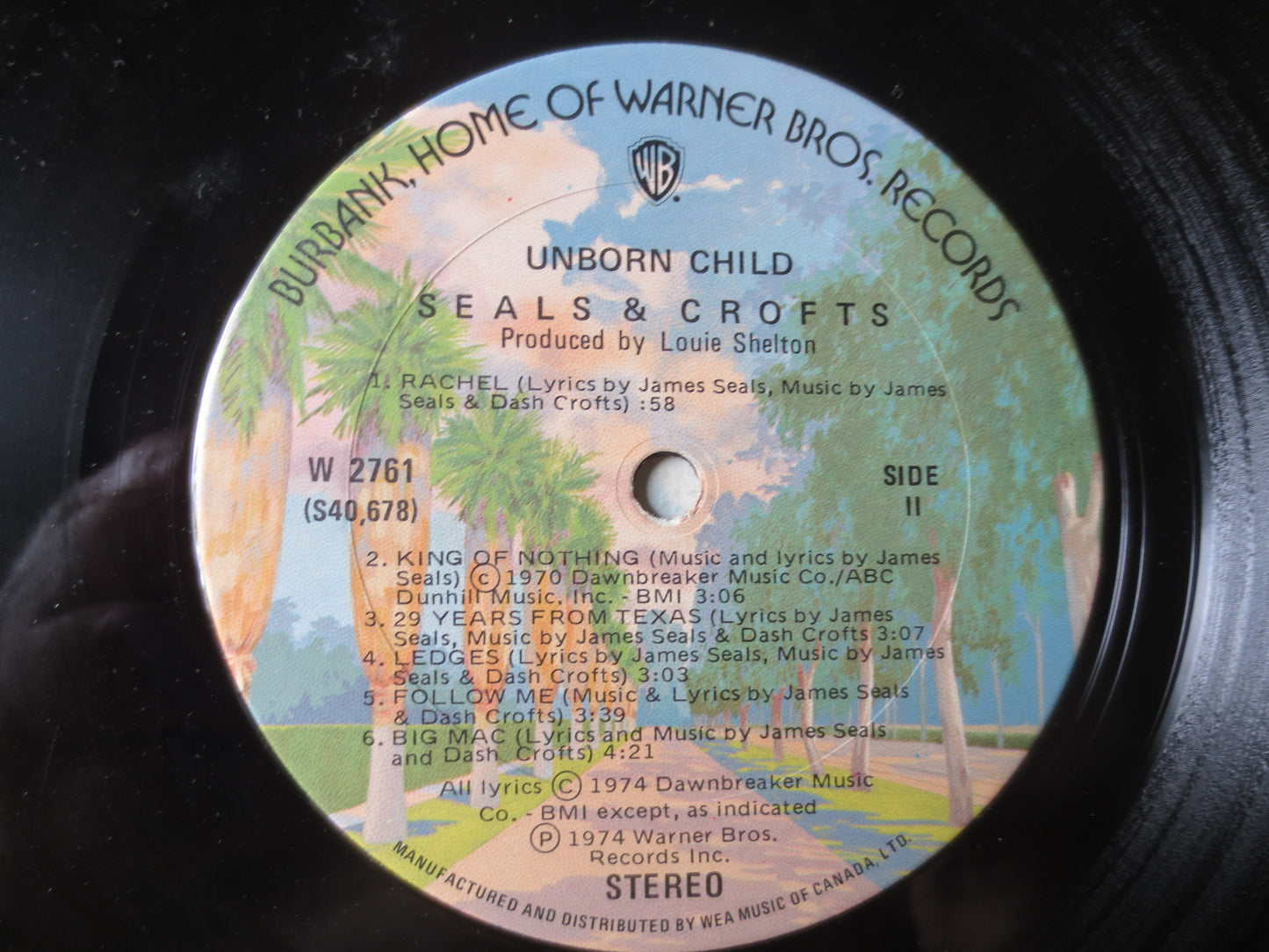 SEALS and CROFT, Unborn CHILD, Folk Records, Vintage Vinyl, Records, Vinyl Records, Country Vinyl, Vinyl, lps, 1974 Records