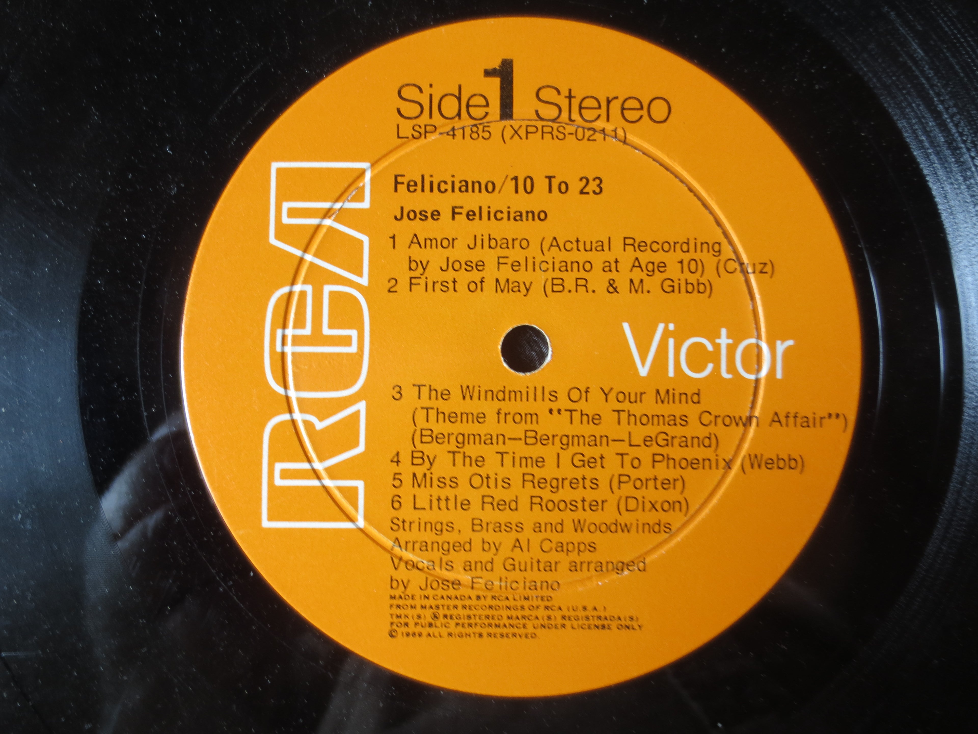 José Feliciano – 10 to 23 (1969) Vinyl LP