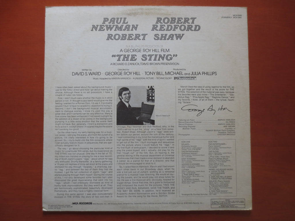 Scott Joplin – The Sting (1973) Vinyl LP