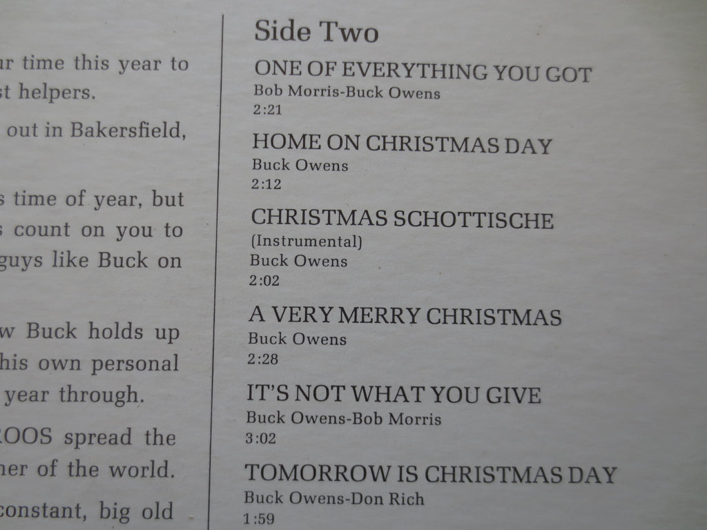 Buck Owens – Christmas Shopping (1973) Vinyl LP