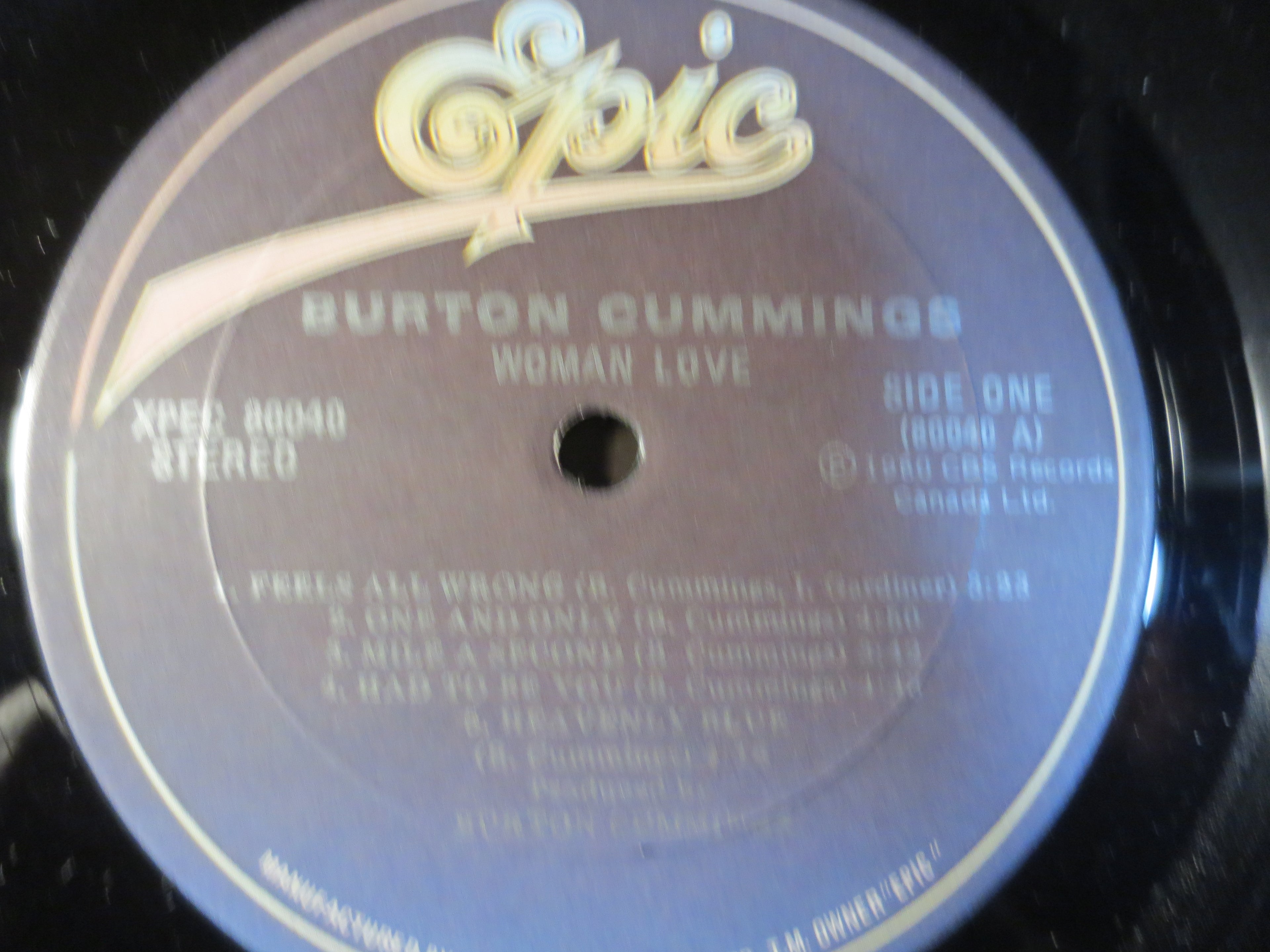 Burton Cummings – Woman Love (1980) Vinyl LP
