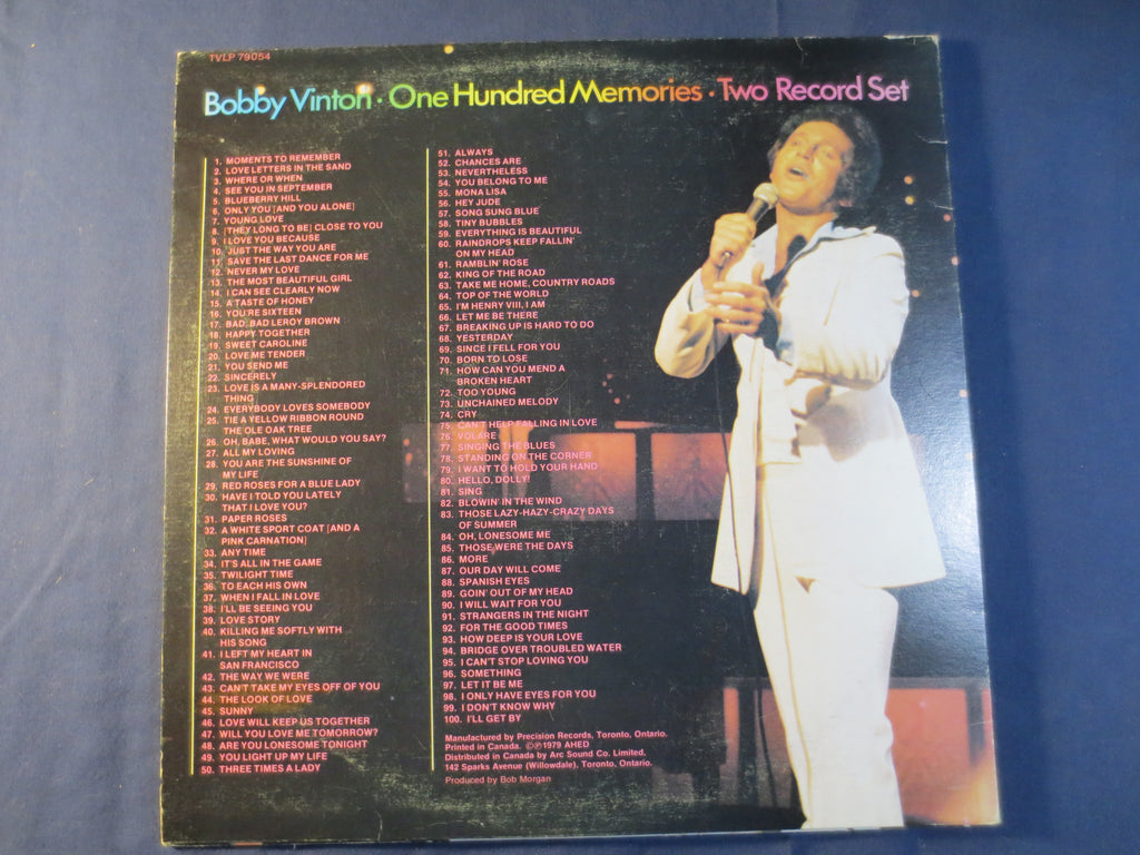 Bobby Vinton – 100 Memories (1979) Vinyl LP (Double Album)