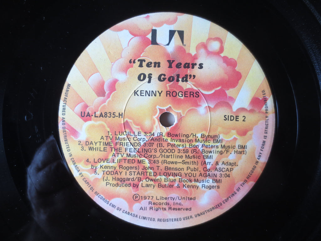 Kenny Rogers – 10 Years of Gold (1977) Vinyl LP